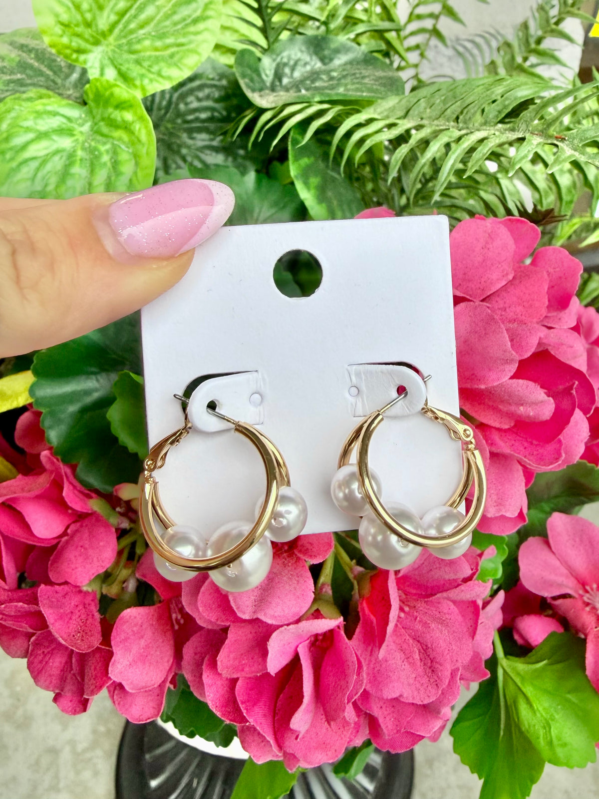 Pearl Hoops