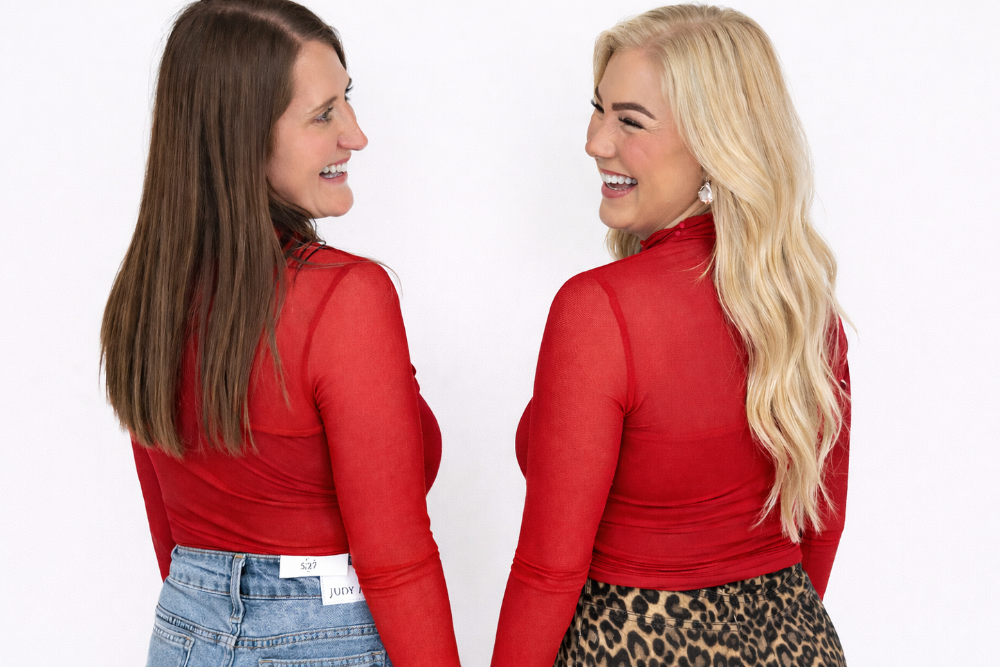 Red Mesh Top