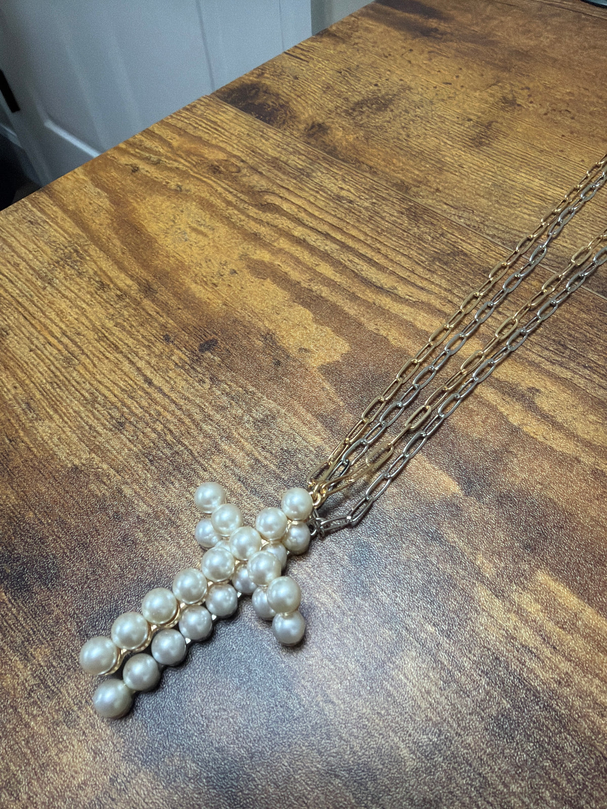Long Cross Necklace