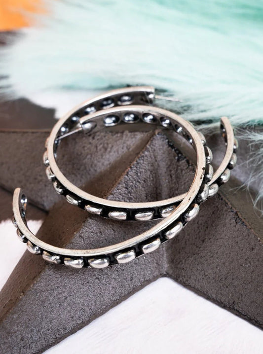 Rylee Silver Hoops