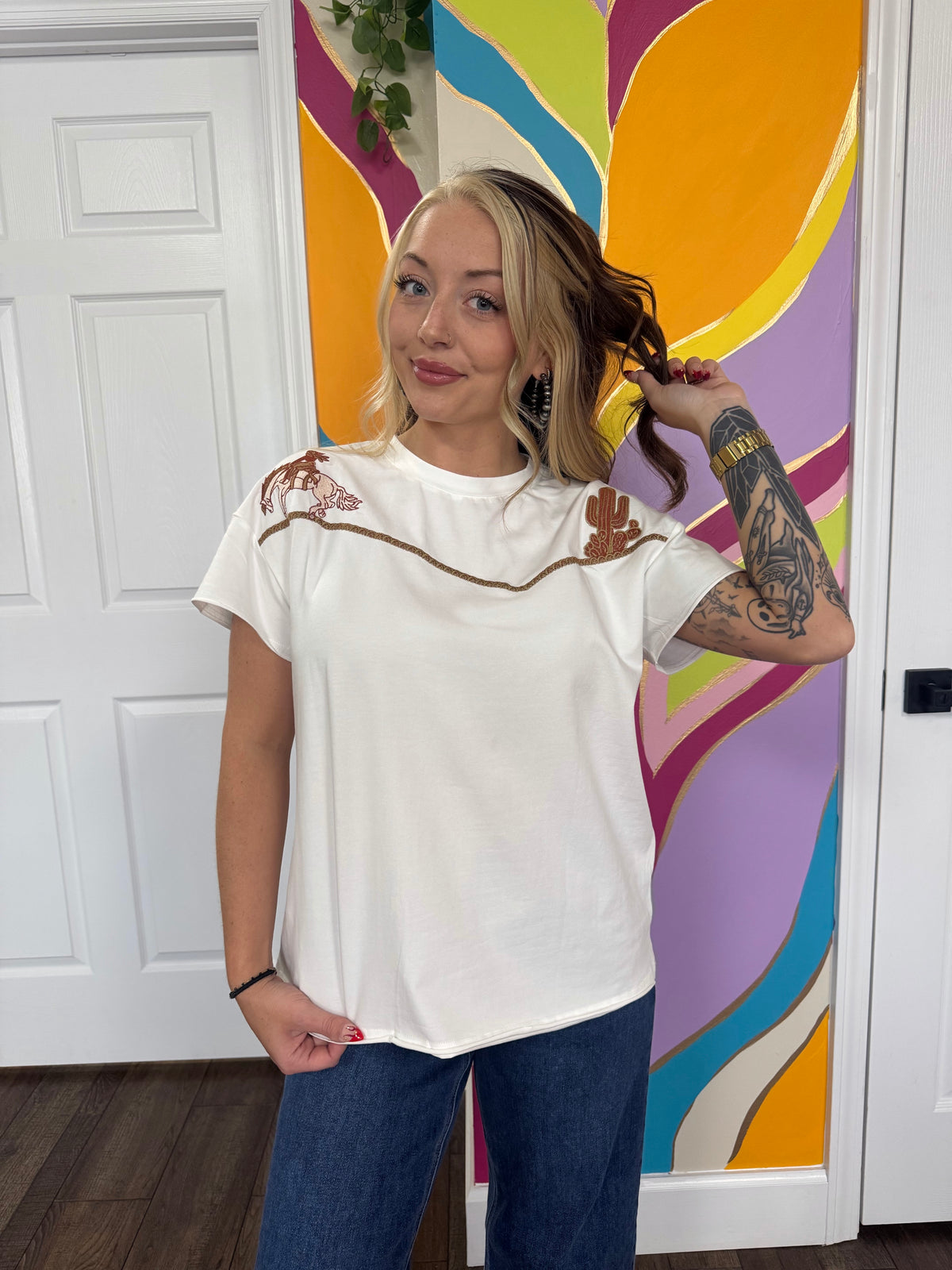 Saddle And Stitch T