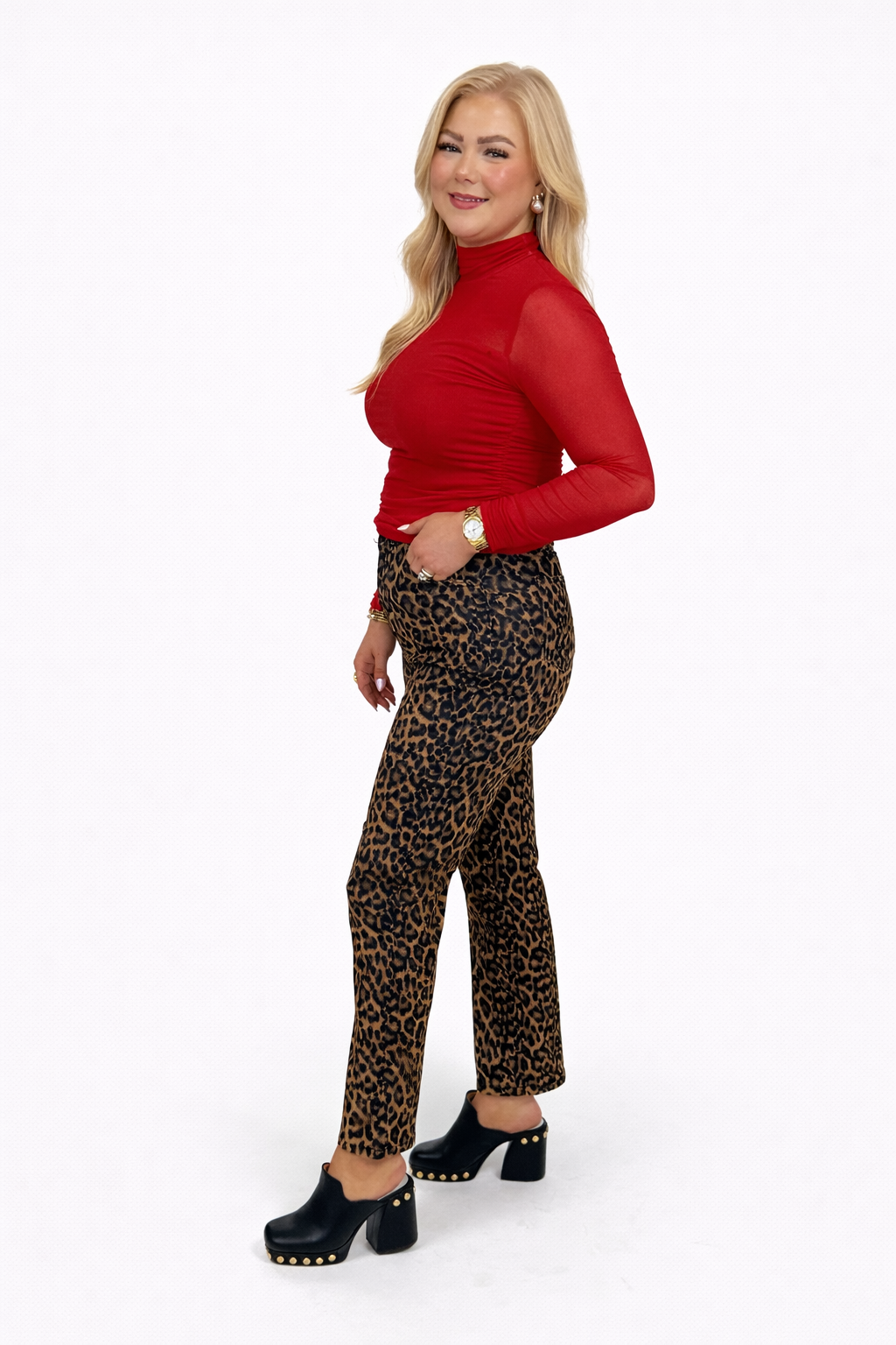 Red Mesh Top