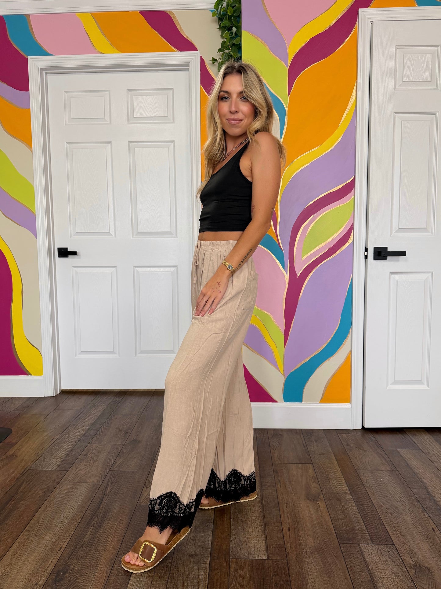 Linen & Lace Pants