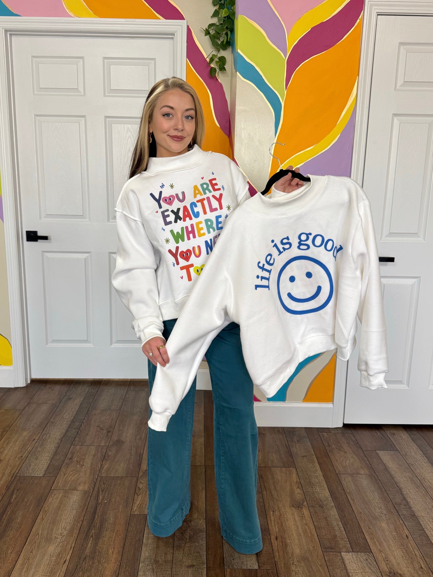 REVERSIBLE 2 in 1 Mock Neck Pullover