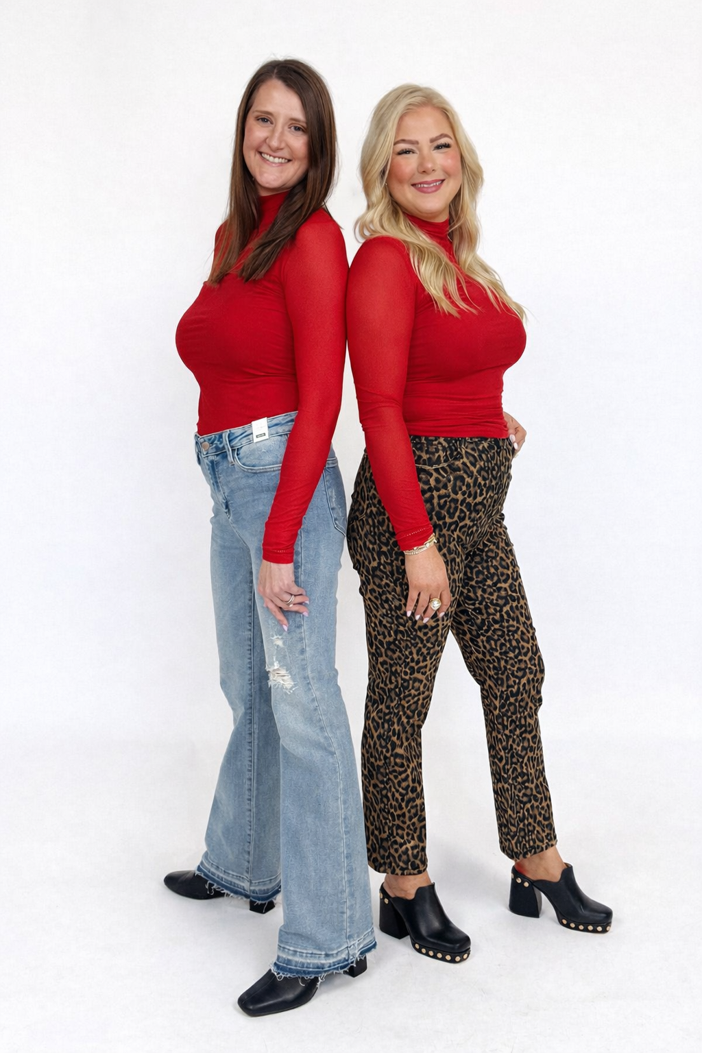 Red Mesh Top