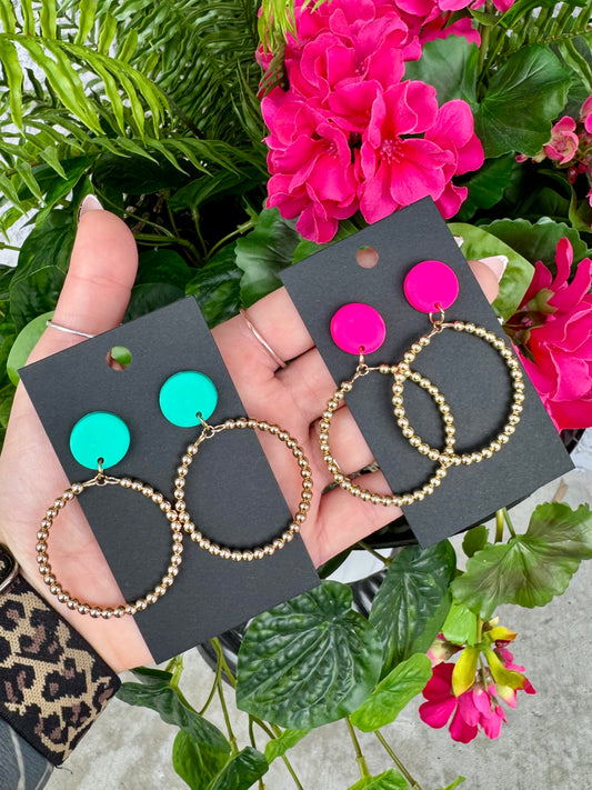 Beaded hoops