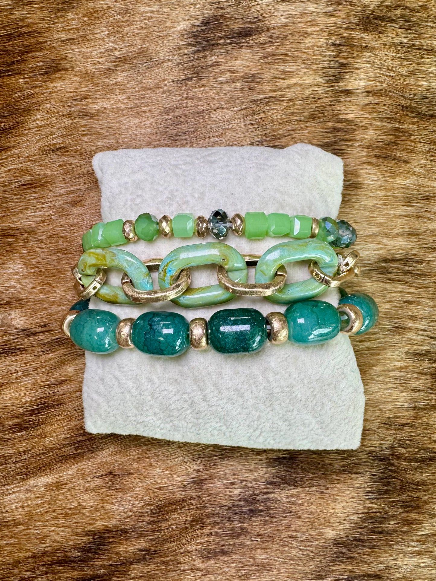 Emerald Daze Bracelet Set
