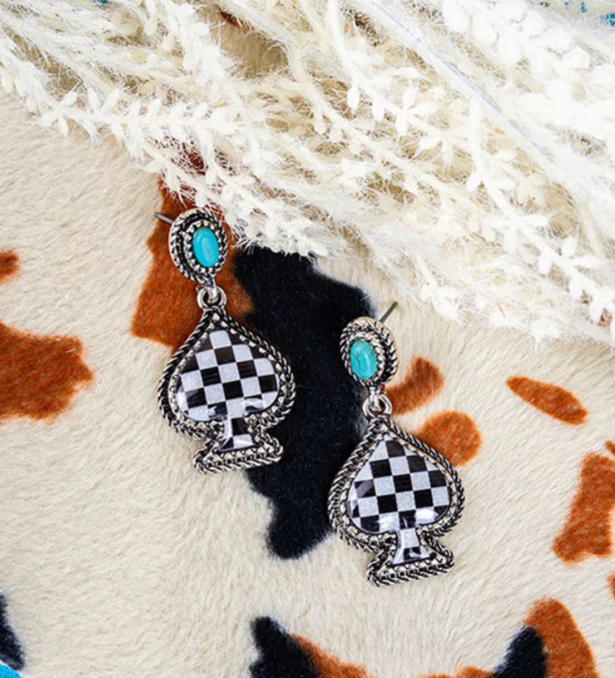 Cosmic Spade Earrings