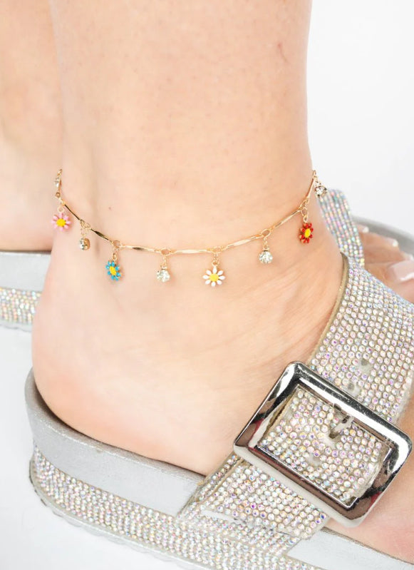 Flower Power Anklet