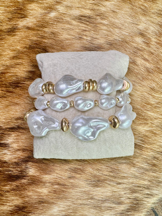 Pearl Tide Bracelet Set