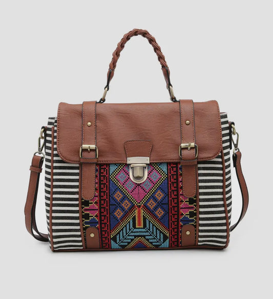 Harlow Aztec Satchel Bag
