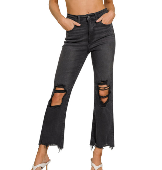 Washed Denim Jeans