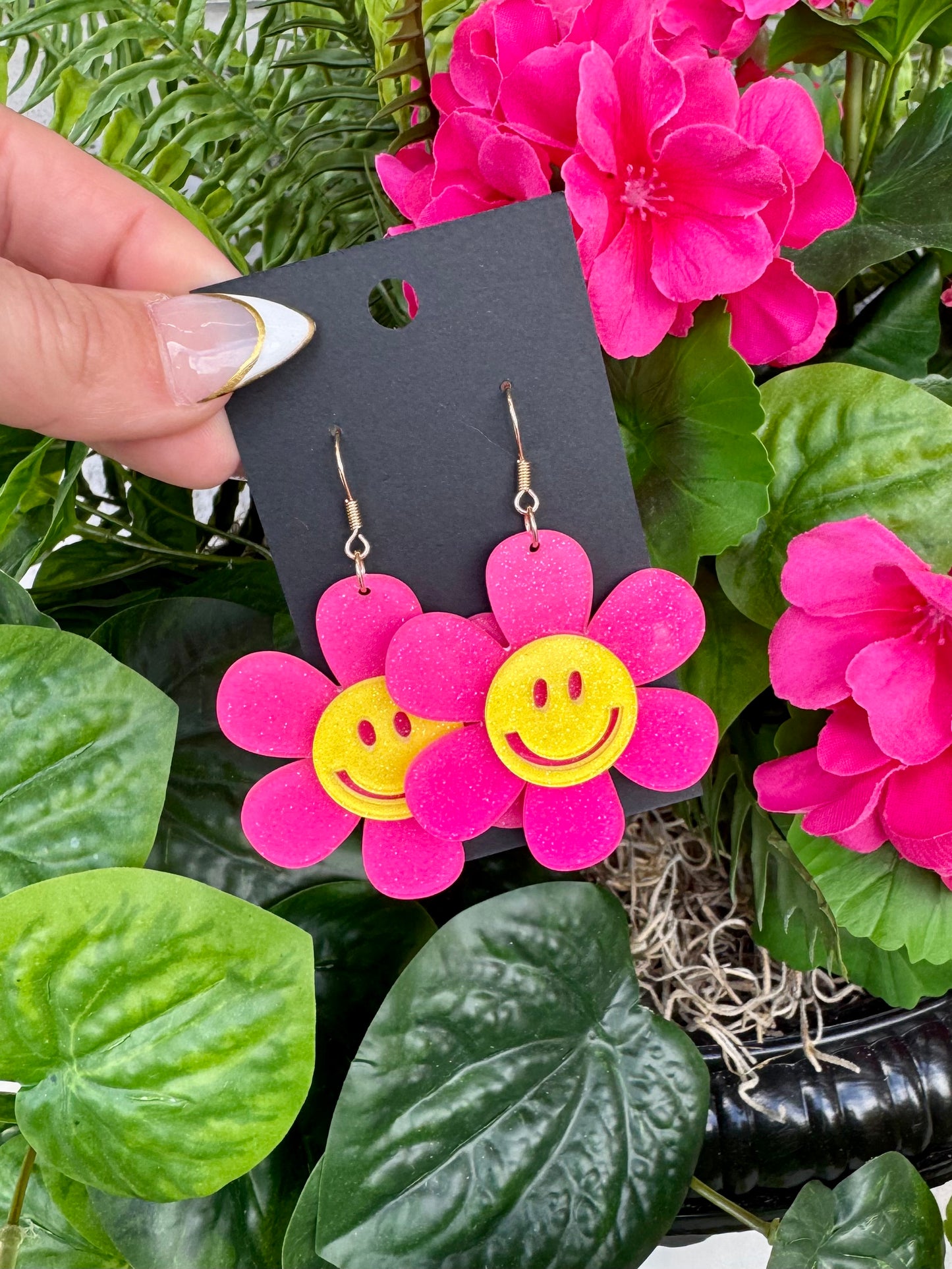 Smiley Daisy Earrings
