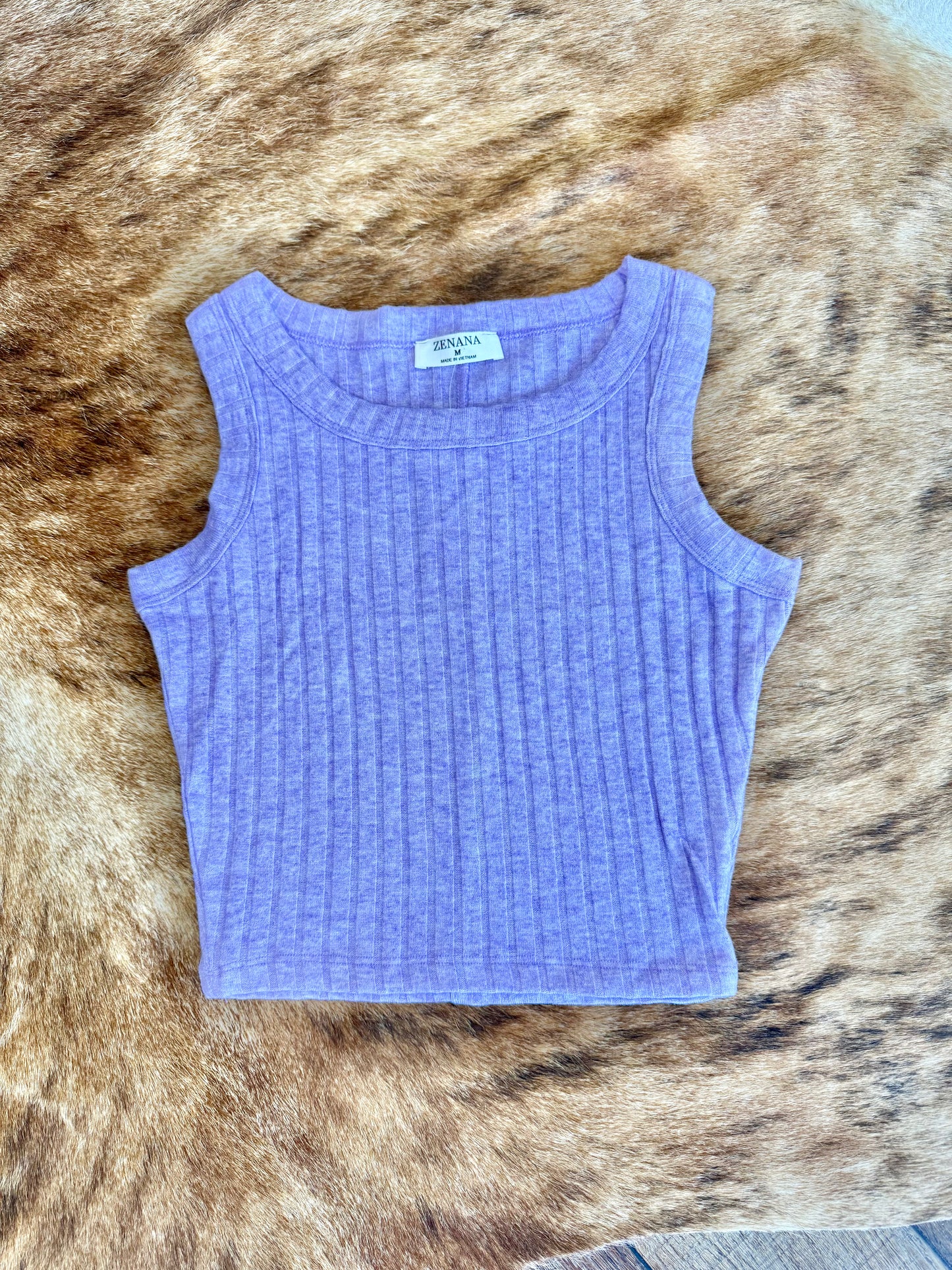 Zenana Ribbed Tank Top