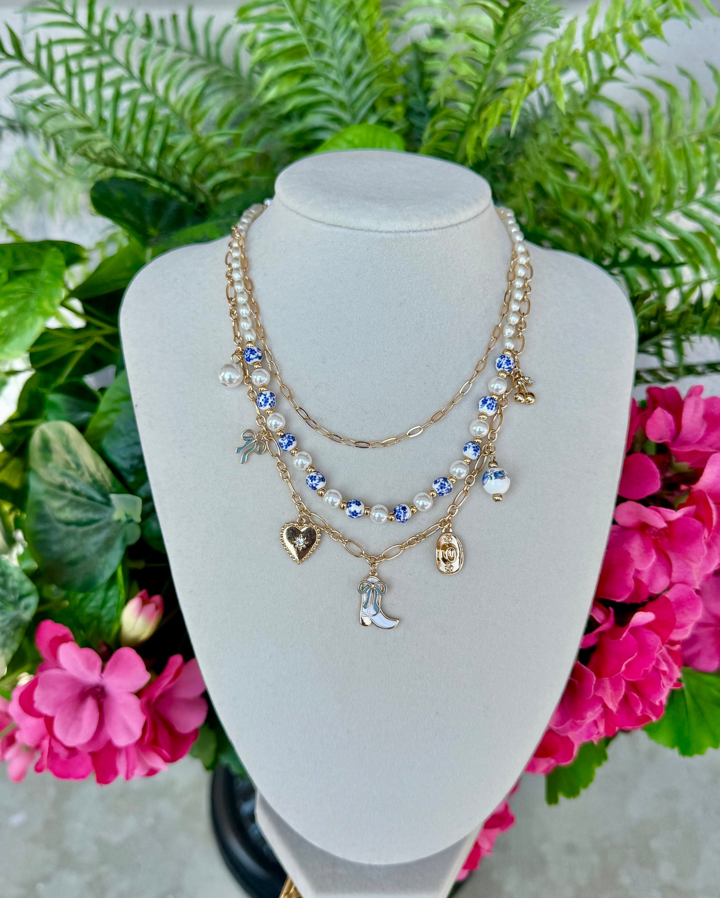 Boots Charm Necklace