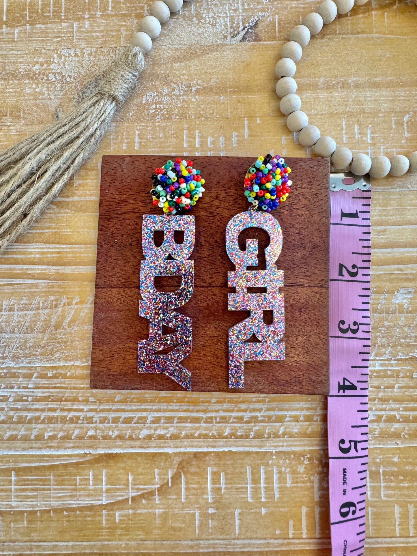 Bday Girl Earrings