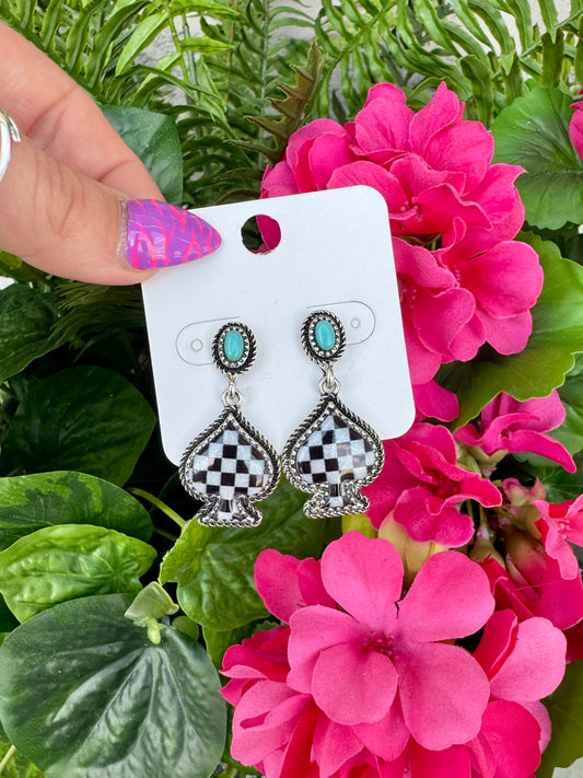 Cosmic Spade Earrings