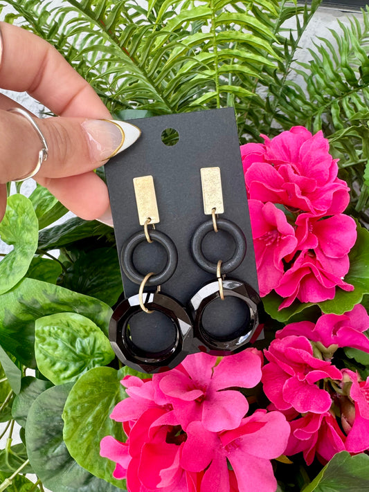 Double Hoop Dangles