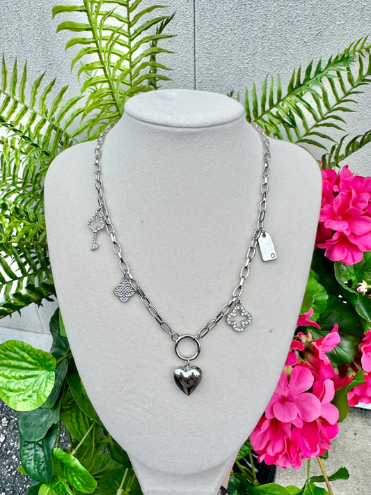 Key To My Heart Charm Necklace