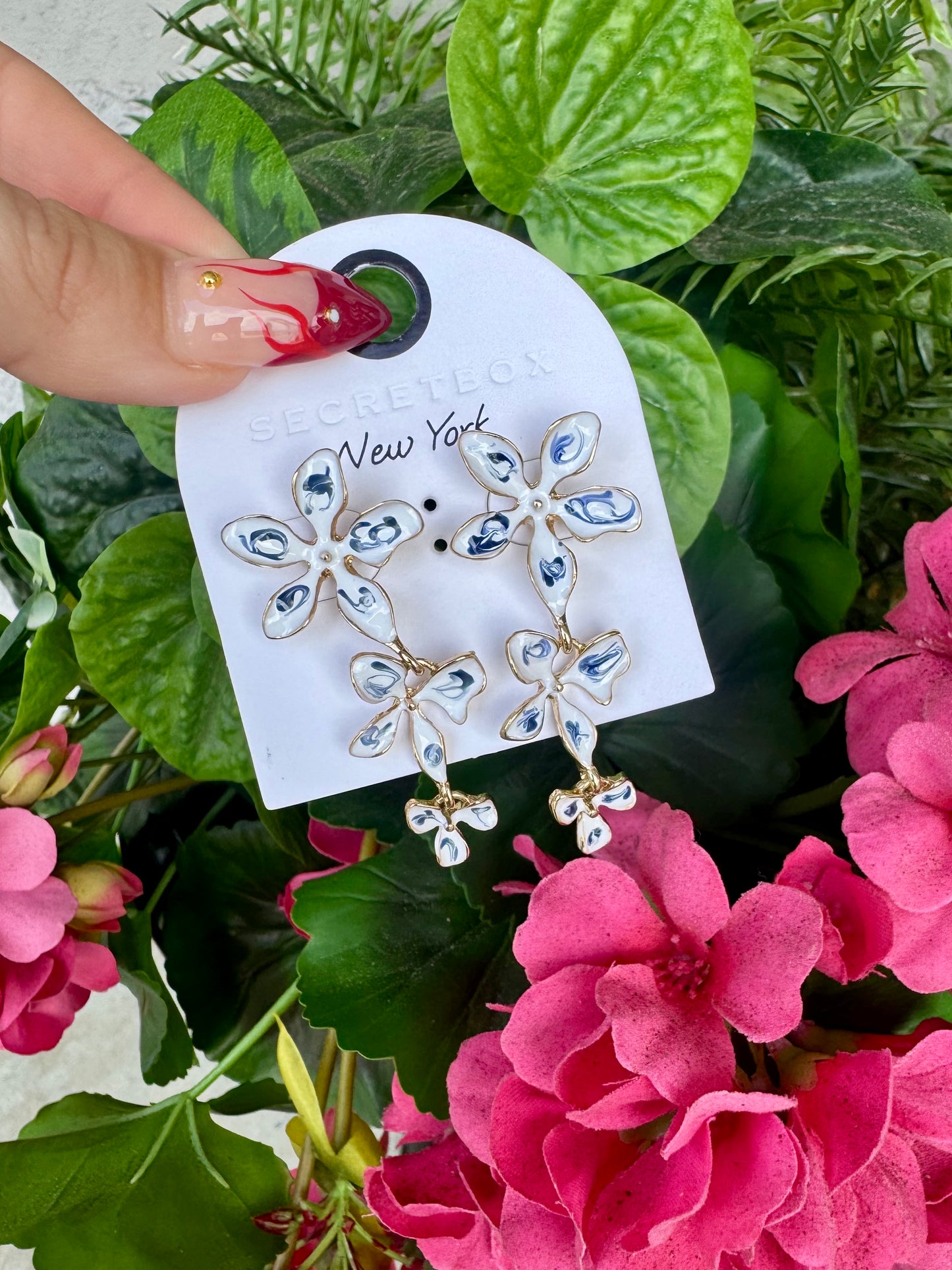 Porcelain Petals Earrings