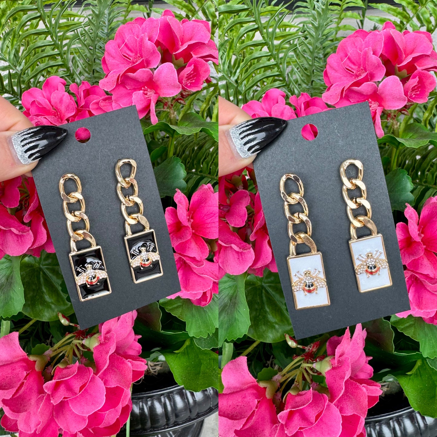 Bee Chain Earrings