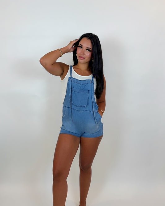 Soft Denim Overalls