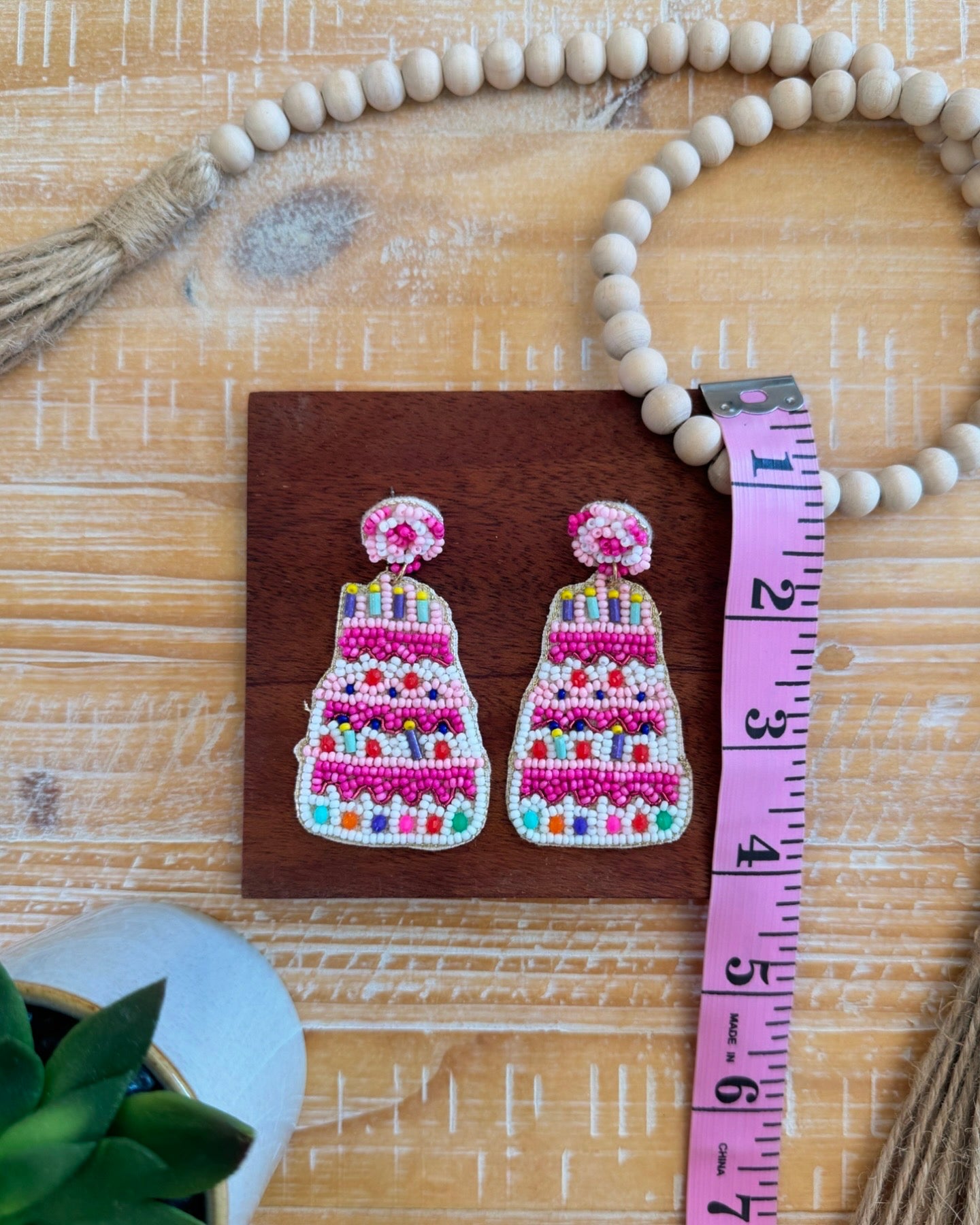 Bday Cake Earrings